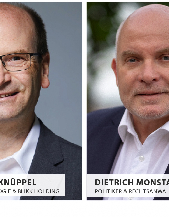 Dr. Dr. Knüppel (CEO der MRBH-Gruppe) & Dietrich Monstadt (Rechtsanwalt und Politiker (Mitglied im Gesundheitsausschuss))